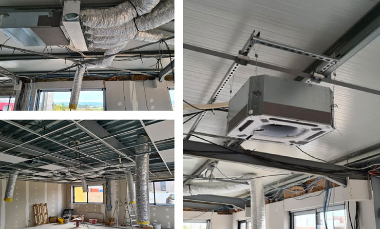 Installation et dépose de conduits de climatisation en toute sécurité – W-Amiante