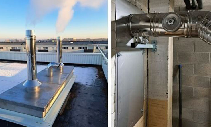 Installation et désamiantage de conduits de fumée en Île-de-France – Expertise W-Amiante